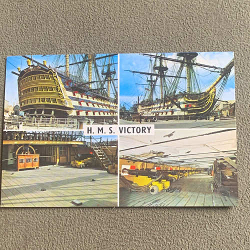 Victory ship postcard - h.m.s.,