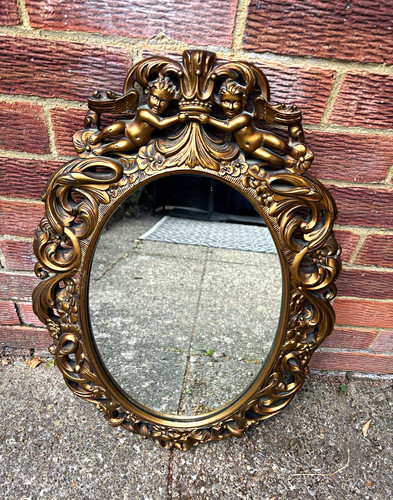 Baroque rococo oval wall - oval,