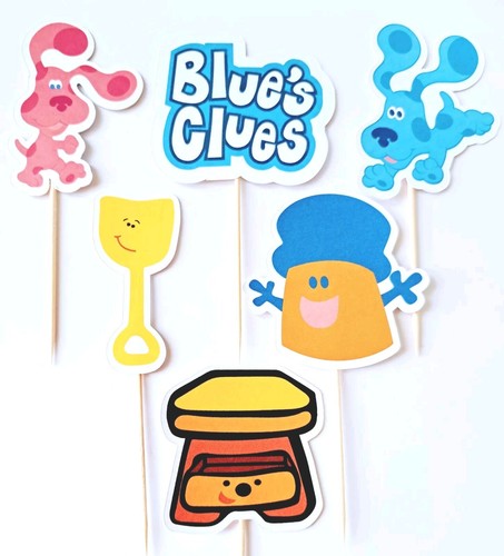 Blue clues cupcake toppers - cupcake,