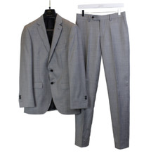 Mens Hawes & Curtis Grey Blazer Suit Jacket & Trousers Wool Sartorial Super 120s