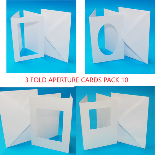 Aperture fold cards - 10,