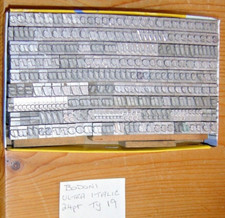 PRINTERS TYPE; 24 POINT BODONI