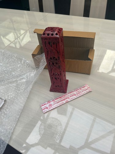 Red incense stick holder - incense,