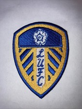 Leeds United, Premier League Football, 80mm x 60mm, Embroidered Iron /Sew Patch
