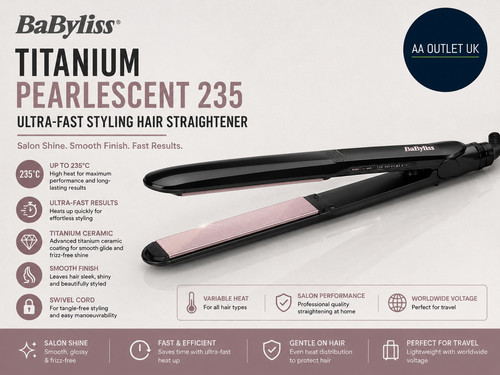 Babyliss 2540u titanium - 2540u, ultra