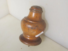 Vintage Wooden Furniture Finial Top Old Wood Cap Antique Turned Victorian 4.25"H