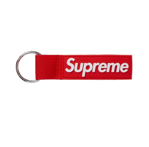 Supreme webbing keychain red - supreme,