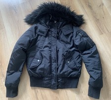 Hollister Ultimate Down Collection Womens Hooded Jacket - Black- Size XS