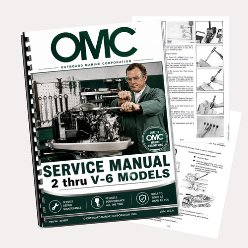 Omc thru outboard service - omc,