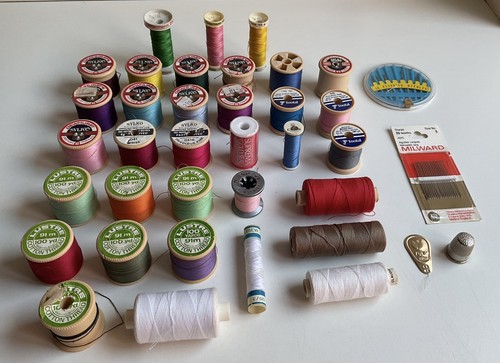 Bundle vintage sewing thread - bundle,
