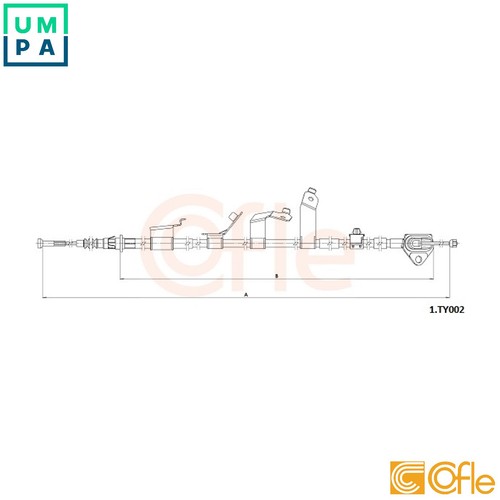 Cable pull parking brake - parking,