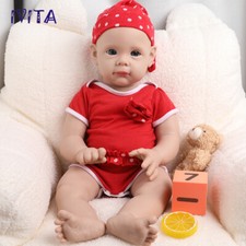 IVITA 21inch Full Silicone Reborn Baby Girl Handmade Silicone Doll Infant 