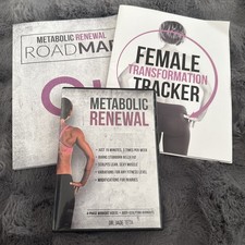 Metabolic Renewal 12-Week Program Boxset DVDs & Book Weight Loss Dr. Jade Teta 
