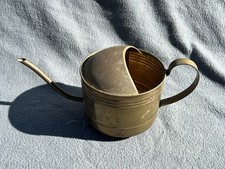 Vintage Pretty Decorative Brass Watering Can Container Oil