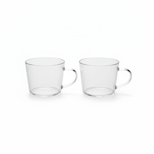 Clear glass cup - clear, 500ml