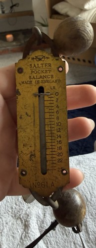 Salter vintage brass pocket - vintage,