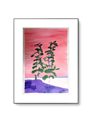 Paper landscape trees - paper,,