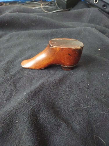 Antique 19thc treen - antique, shoe