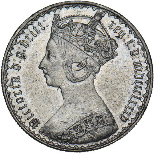1885 gothic florin victoria - florin,