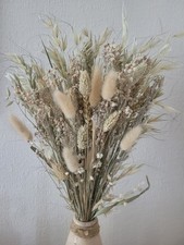 DRIED FLOWER BOUQUET 40CM HANDMADE NATURAL MIXED - NEUTRALS