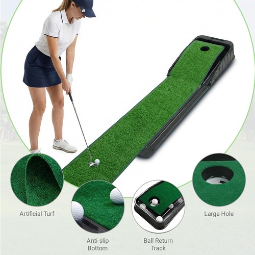 Golf putting mat - golf, green