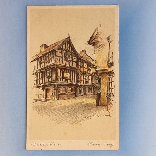 Shrewsbury postcard c1930 - shrewsbury,