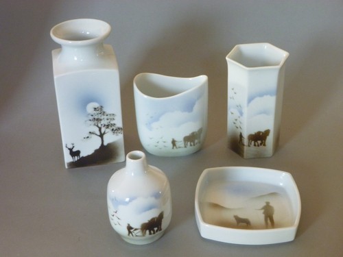 Highbank lochgilphead vases - highbank, &