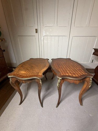 Pair louis parquetry side - louis,