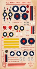 ALMARK DECALS 1/72 Kittyhawk Mk.III P-40F Warhawk Hurricane (SAAF/RAF/USAAF)