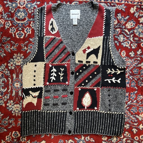 Vintage blast sweater vest - blast,