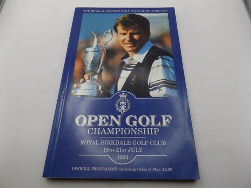 1991 golf programme the open - golf,