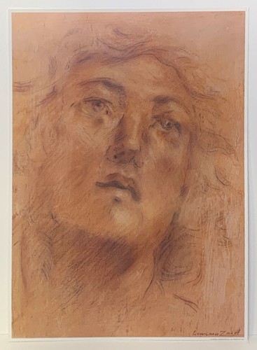 Sepia drawing print portait - , in