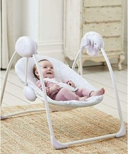 LADIDA Grey Electric Baby Swing Speed Control Music and Activity Bar & Toys 143