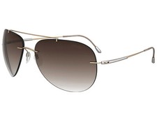 Silhouette sunglasses ADVENTURER 62/16/135 black silver polarized brn 8667-6201*