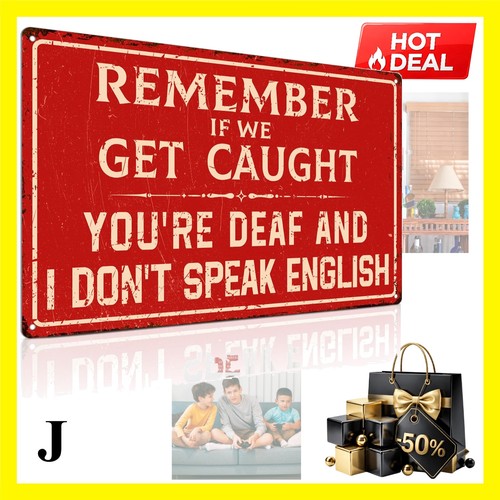 Funny metal sign 8x12 - metal,