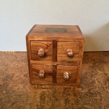 Mini Wooden Chest of 4 Drawers