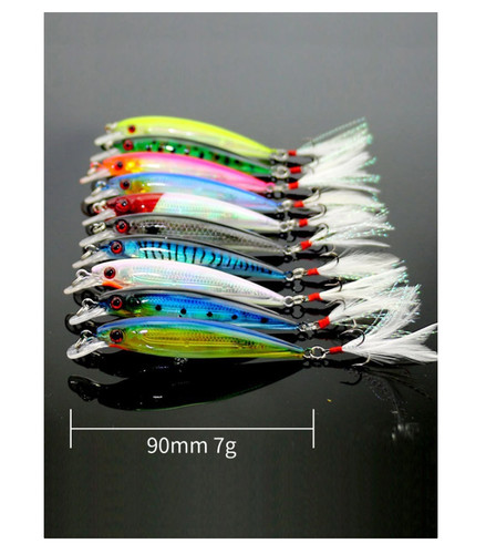 10pcs set fishing hard laser - 10pcs/set,