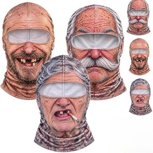 Funny face ski mask - 3d,