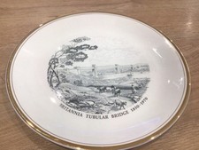 Commemorative 10” Plate Britannia Tubular Bridge Menai Strait Number 268 Of 1000