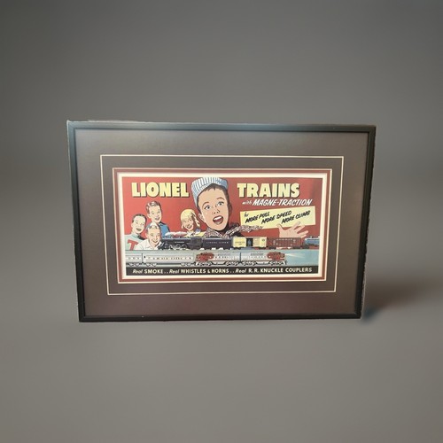 Framed lionel trains - framed,