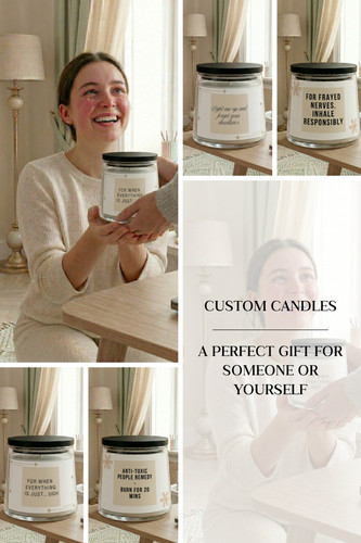 Personalized scented candle - scented,