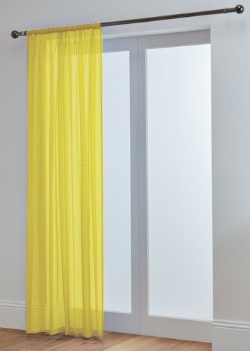 Voile curtain panel lucy slot - voile,