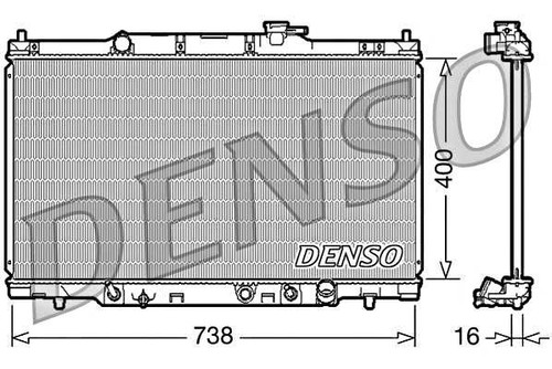 Aluminium radiator denso fits - denso,