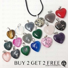 Love Heart Chakra Necklace Quartz Reiki Crystal Healing Point Cut Pendant Yoga