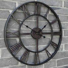 ROUND SKELETON LARGE CLOCK BIG