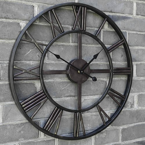 Round skeleton large - round, clock