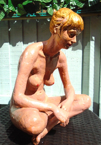 Nude large statue - figurine, of