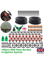 149Pcs Drip Irrigation Kit 30M Hose Garden Greenhouse Automatic Watering System