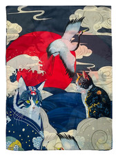 Ladies Scarf Cat Japanese