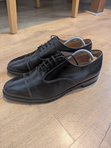 Loake yeovil black leather - black,